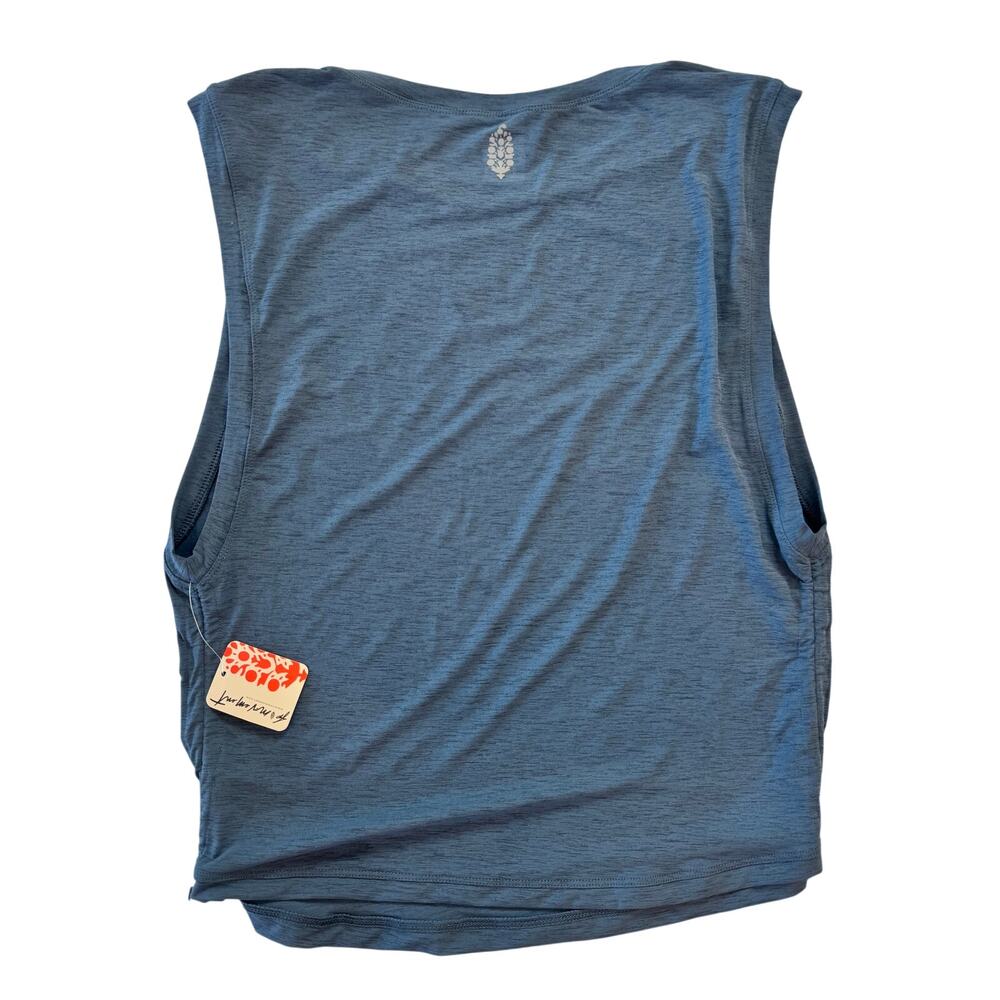 Free People Movement Sport Mode Muscle Tank Large Blue NWT Athleisure Oversized - Picture 4 of 16